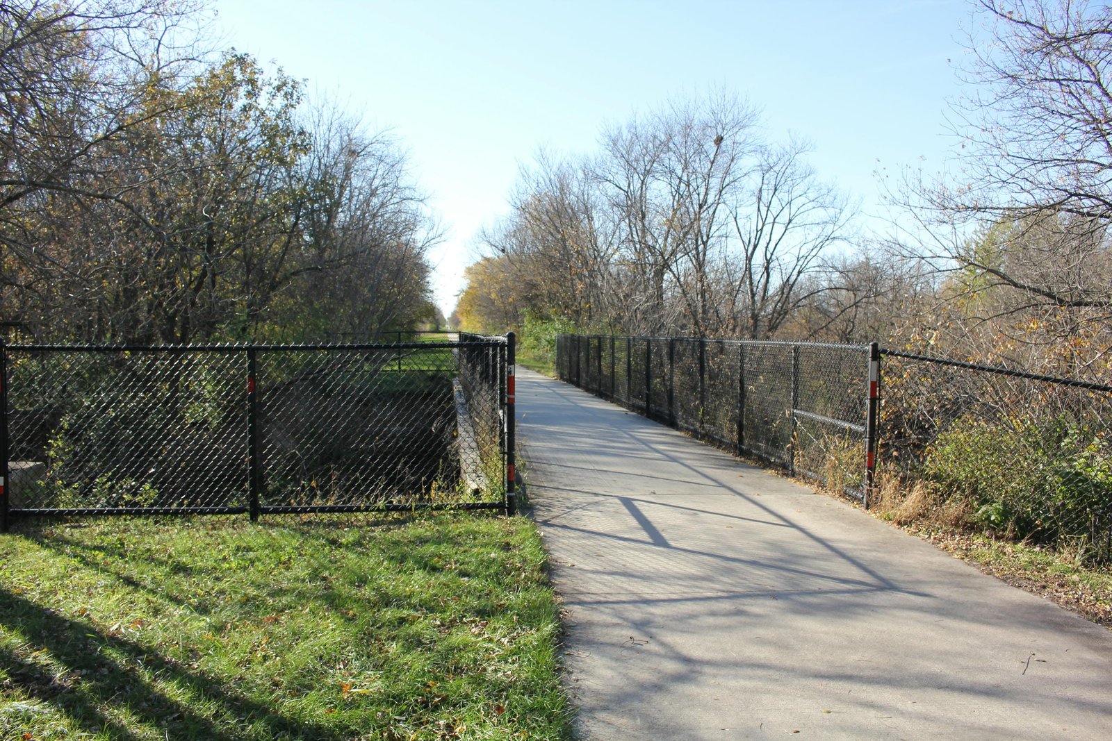 Looking west